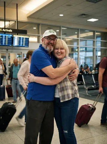 Airport Reunion Still