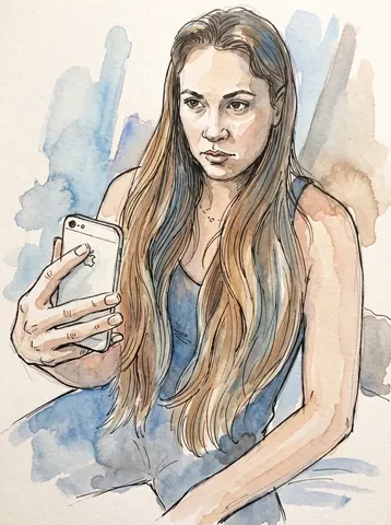 Watercolor Sketch Portrait